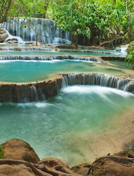 Kuang Si Falls near Luang Prabang, Laos