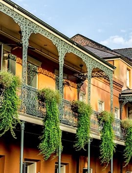 Balcony with Plants French Quarter New Orleans