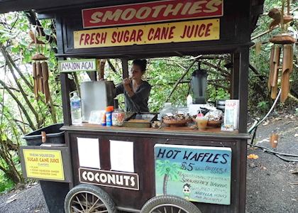 Sugar cane stand on the road to Hana, Maui
